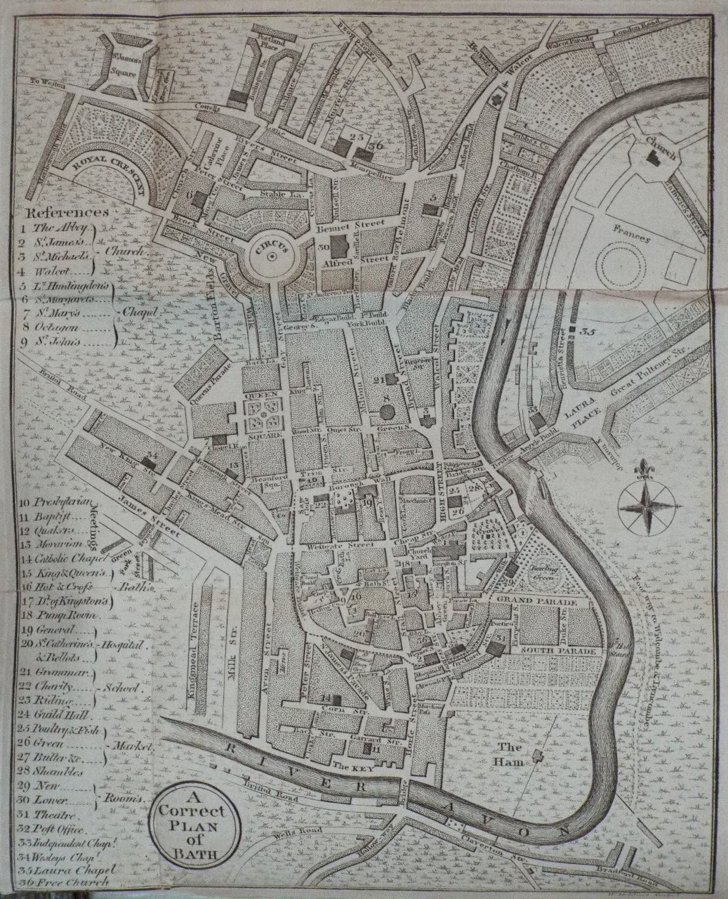Map of Bath - Bath